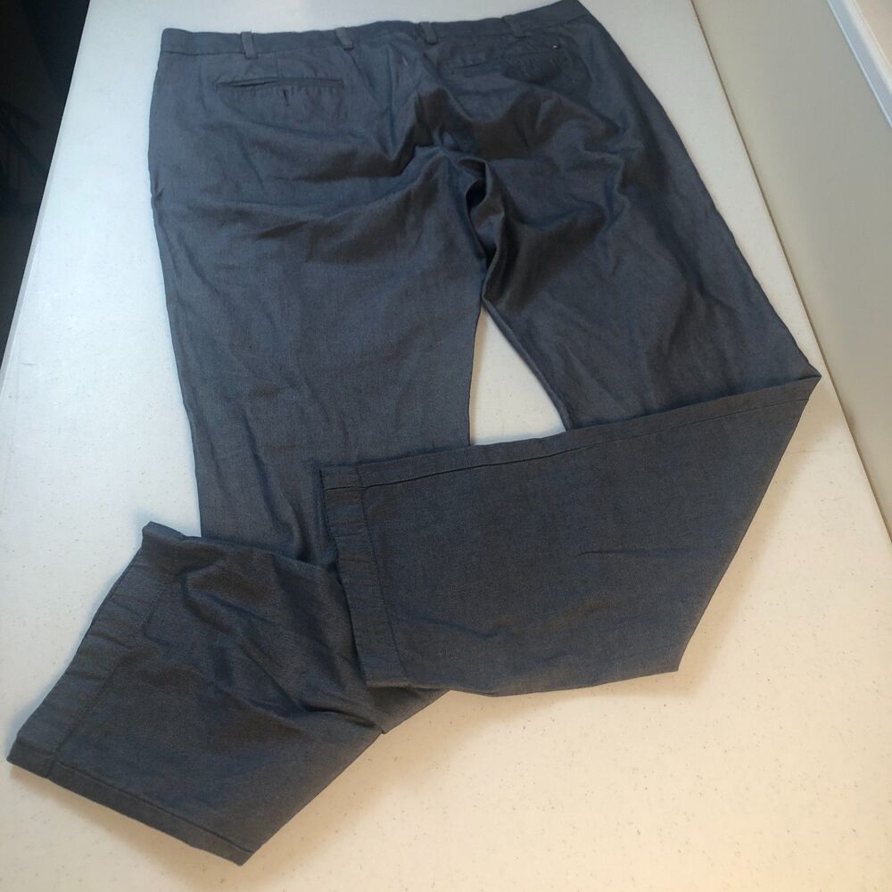 Tommy Hilfiger Mens Chino Pants Gray 40x33 Fit Preppy Minimalist Business Casual - Picture 11 of 11